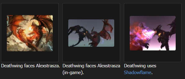 Deathwing faces Alexstrasza