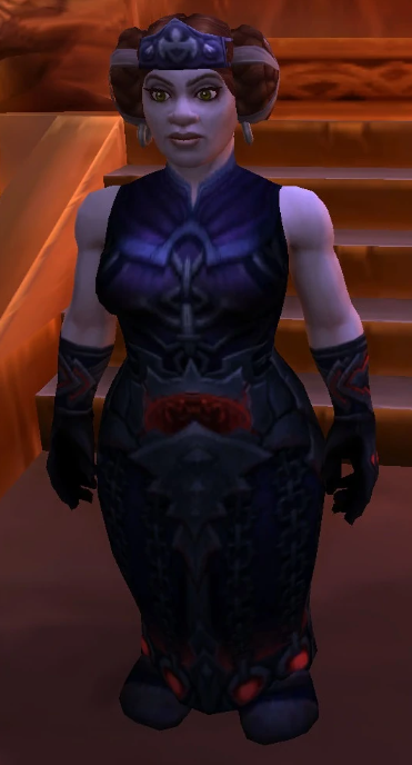 Moira ใน The High Seat of Ironforge.