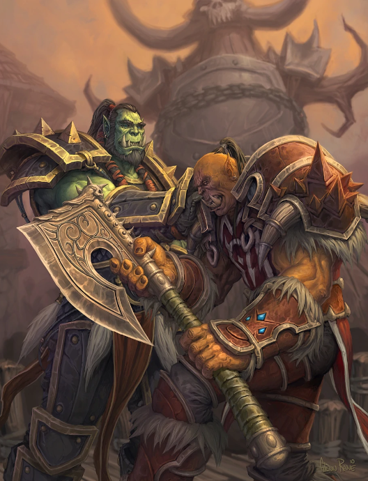 Thrall มอบขวานให้กับ Garrosh