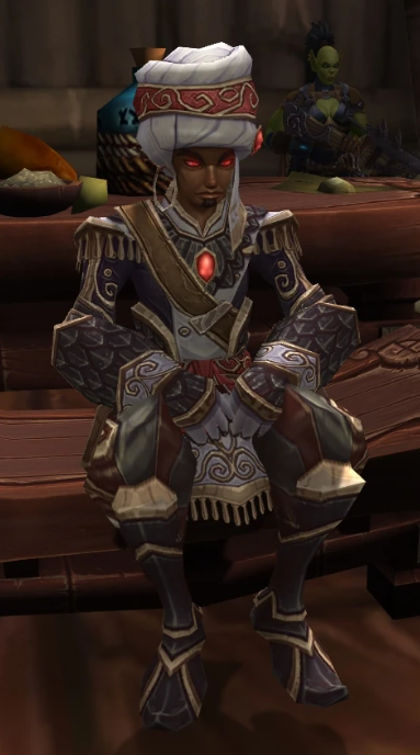 Wrathion at the Tavern in the Mists.